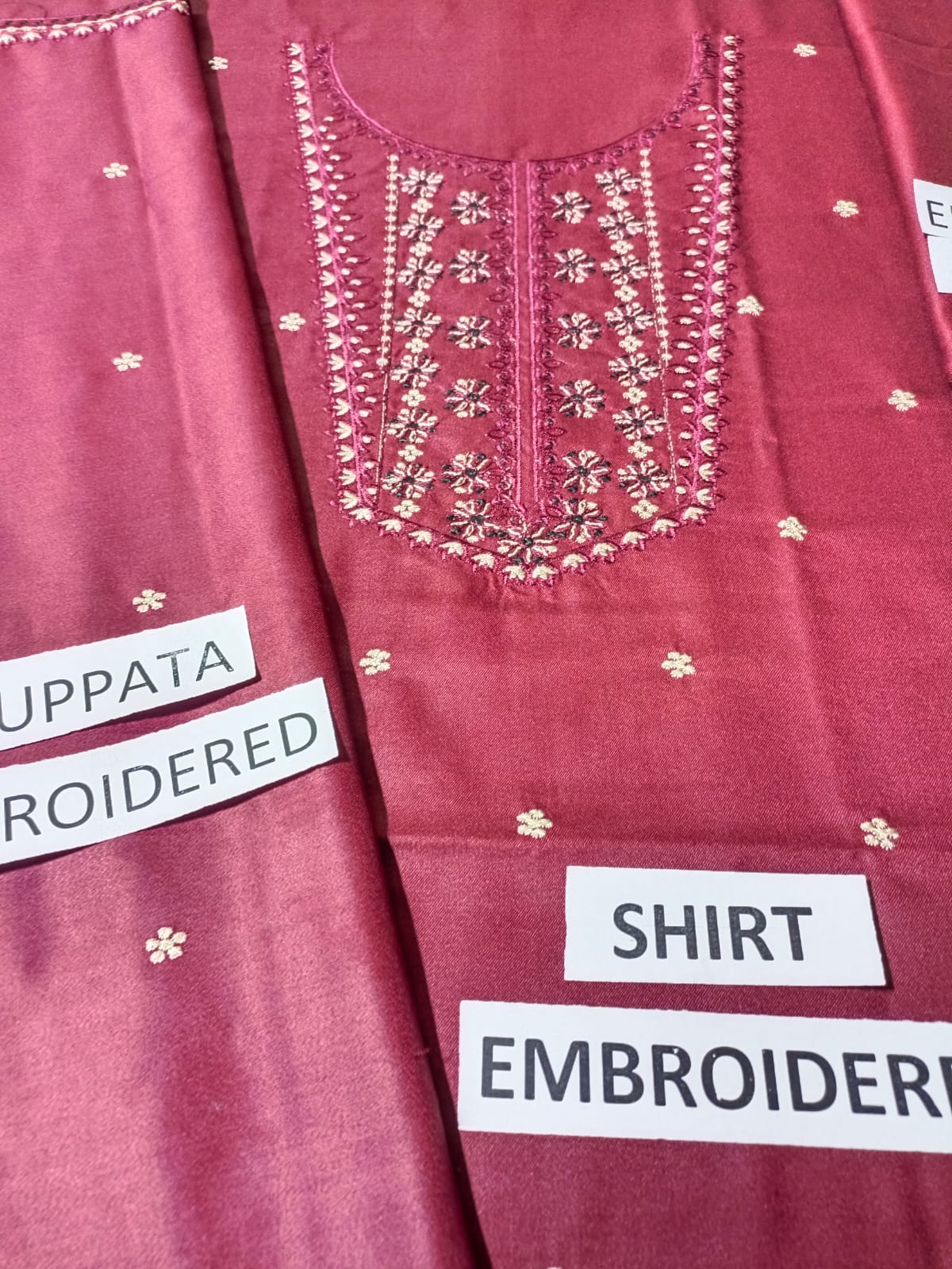 Dhanak 3 Piece Embroidered Dress - 289