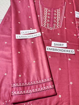 Dhanak 3 Piece Embroidered Dress - 289