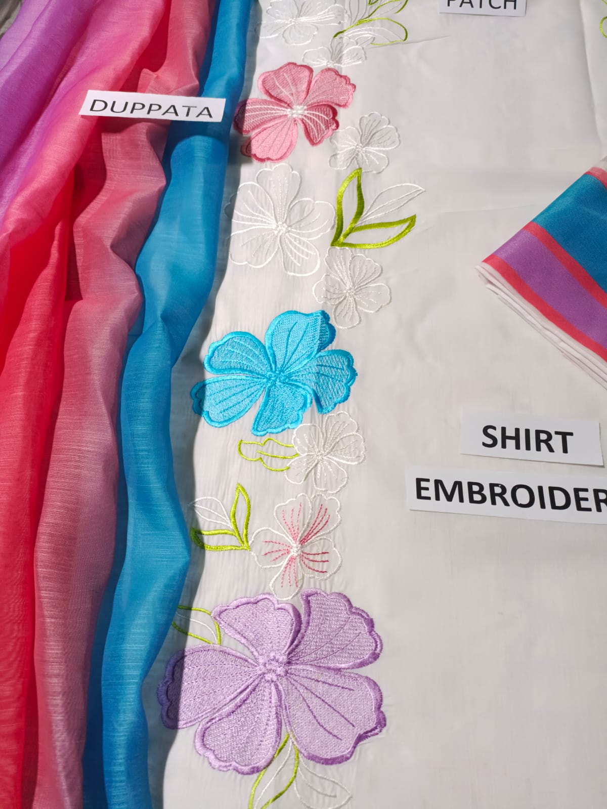 Lawn 3 Piece Embroidered Dress -250