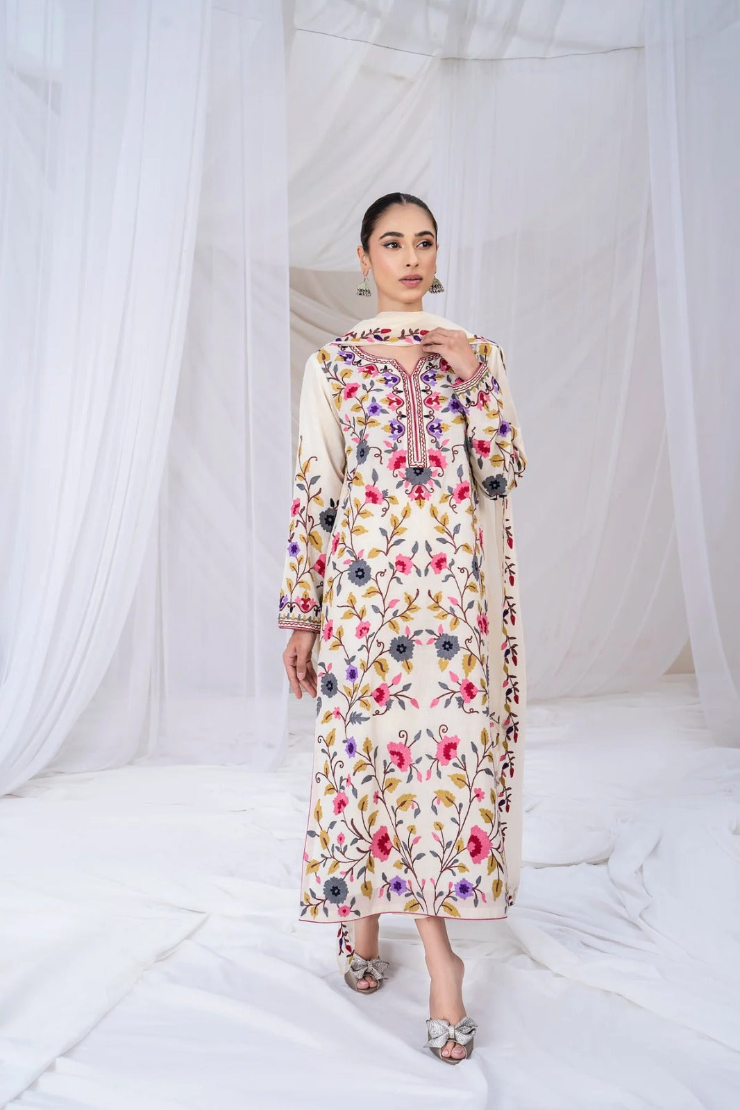 Lawn 3 Piece Embroidered Dress - 310