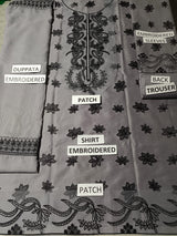 Lawn 3 Piece Embroidered Dress - 269