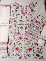 Lawn 3 Piece Embroidered Dress - 310