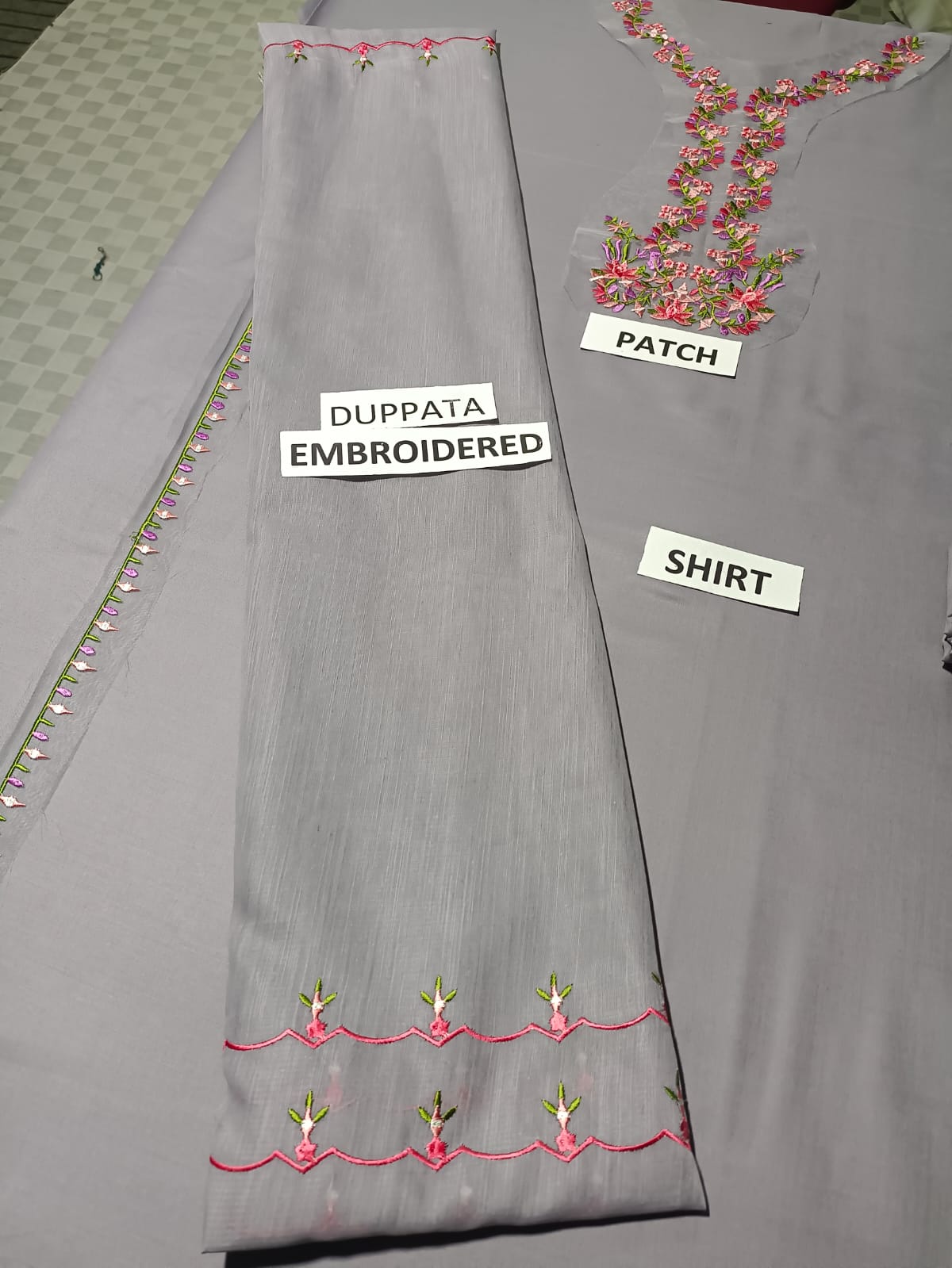 Lawn 3 Piece Embroidered Dress - 315