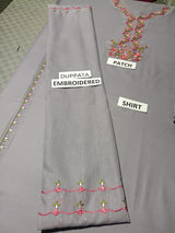 Lawn 3 Piece Embroidered Dress - 315