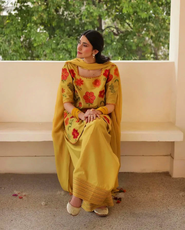 Lawn 3 Piece Embroidered Dress - 388