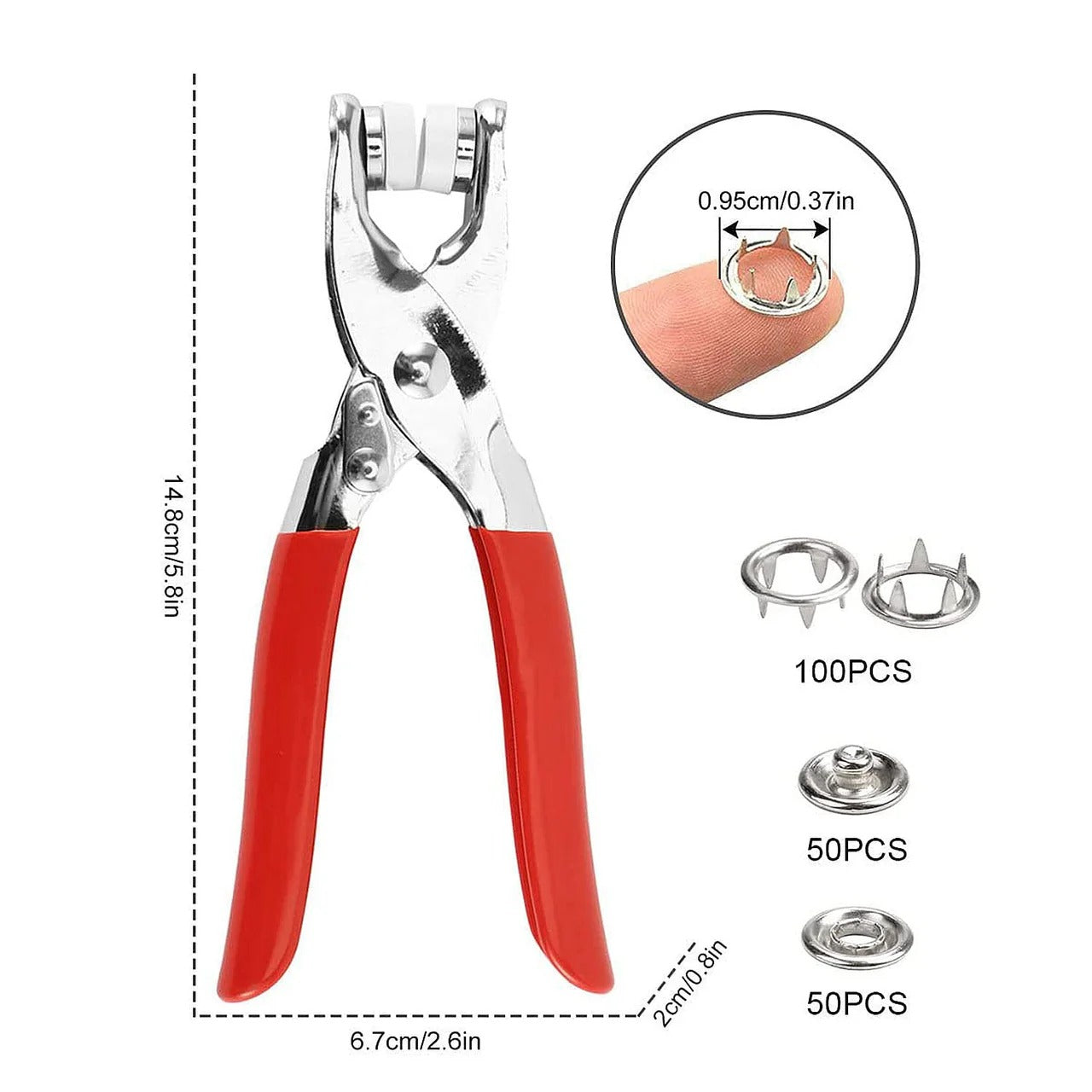 Metal Button Press Tool for Cloths