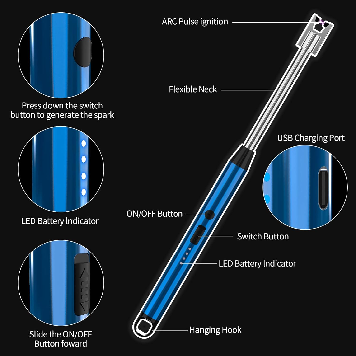 For security reasons, this electric lighter has especially multiple protections such as overcharge