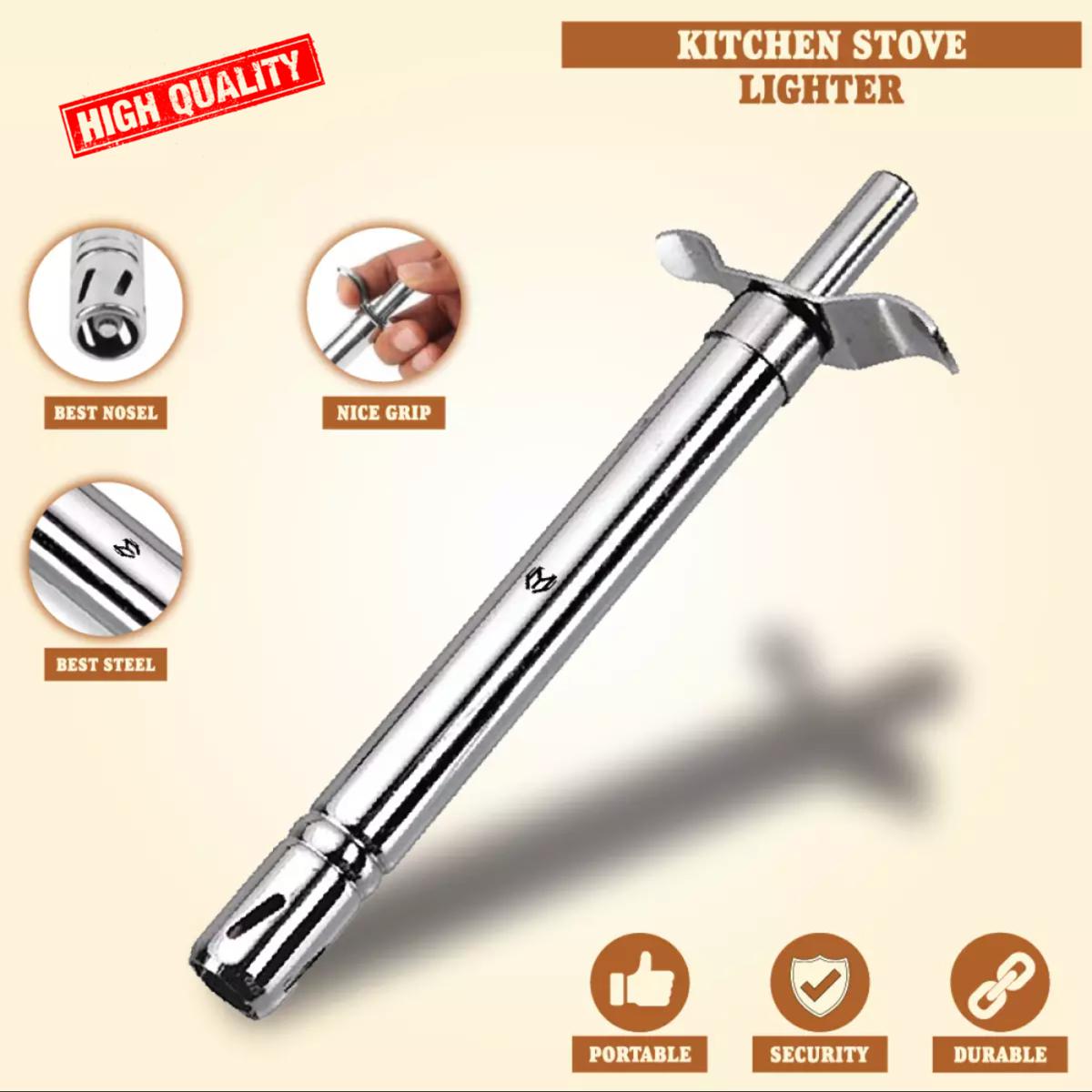 The Suraj Deep Stainless Steel Kitchen Gas Lighter is an essential tool for every kitchen