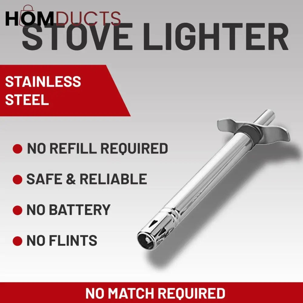 The Suraj Deep Stainless Steel Kitchen Gas Lighter is an essential tool for every kitchen