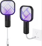 LED Light for Effective Attraction: Equipped with a Purple LED light, this electric mosquito swatter attracts mosquitoes