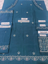 Lawn 3 Piece Embroidered Dress -177