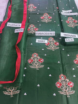 Lawn 3 Piece Embroidered Dress -184