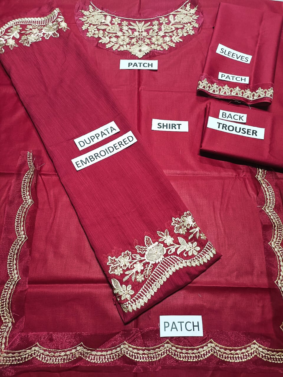 Lawn 3 Piece Embroidered Dress -201