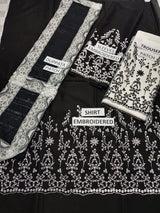 Lawn 3 Piece Embroidered Dress -213