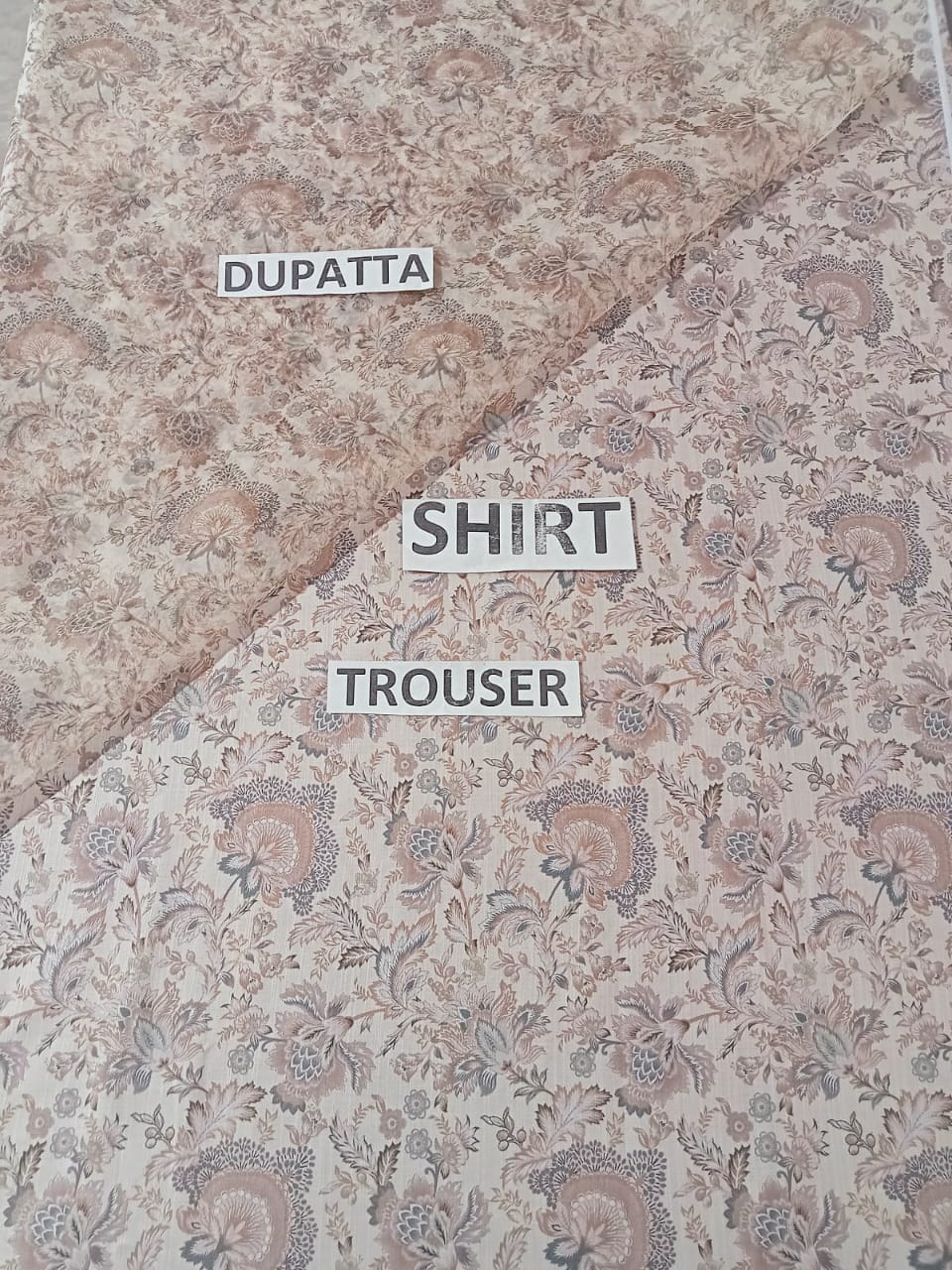 Karandi 3 Piece Printed Dress- 227