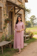 Dhanak 3 Piece Embroidered Dress - 257