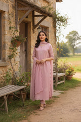 Dhanak 3 Piece Embroidered Dress - 257