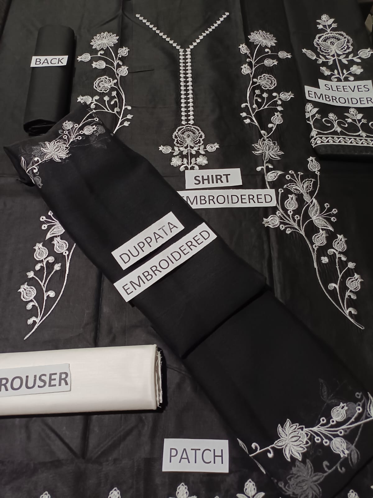 Lawn 3 Piece Embroidered Dress - 363