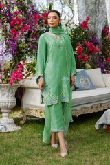Lawn 3 Piece Embroidered Dress - 356