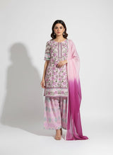 Karandi 3 Piece Printed Dress - 396