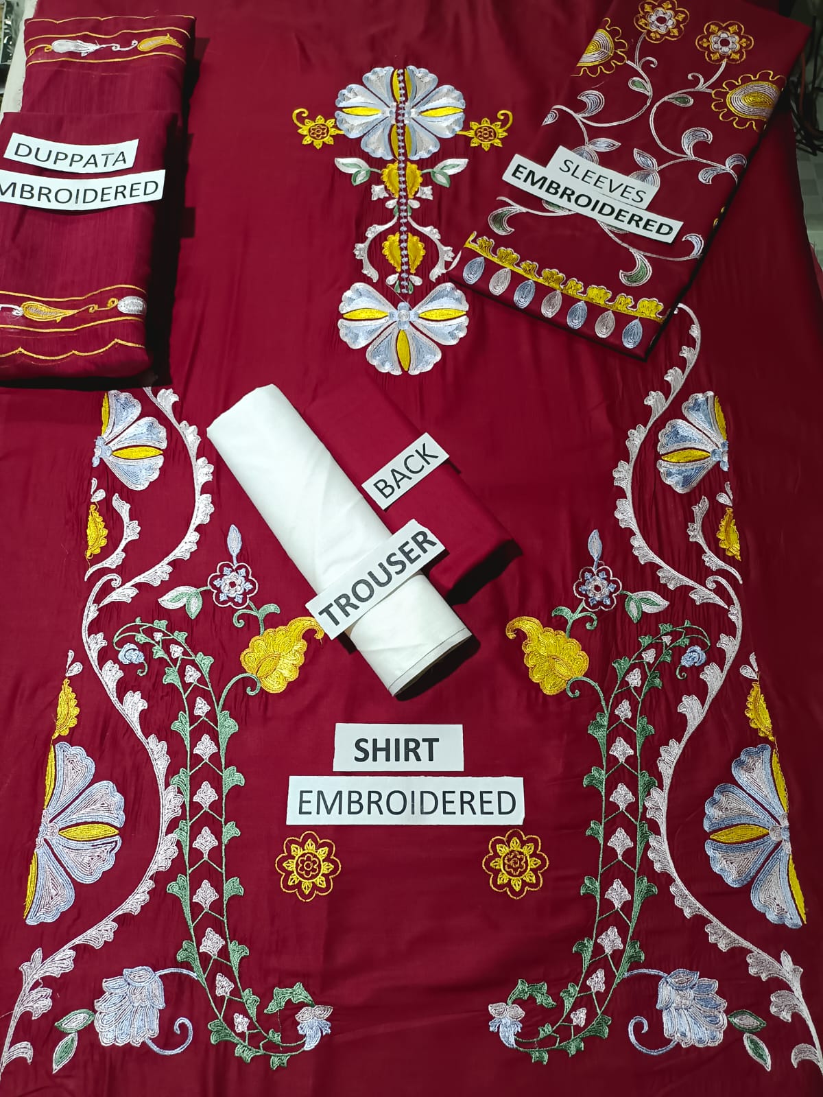 Lawn 3 Piece Embroidered Dress - 379