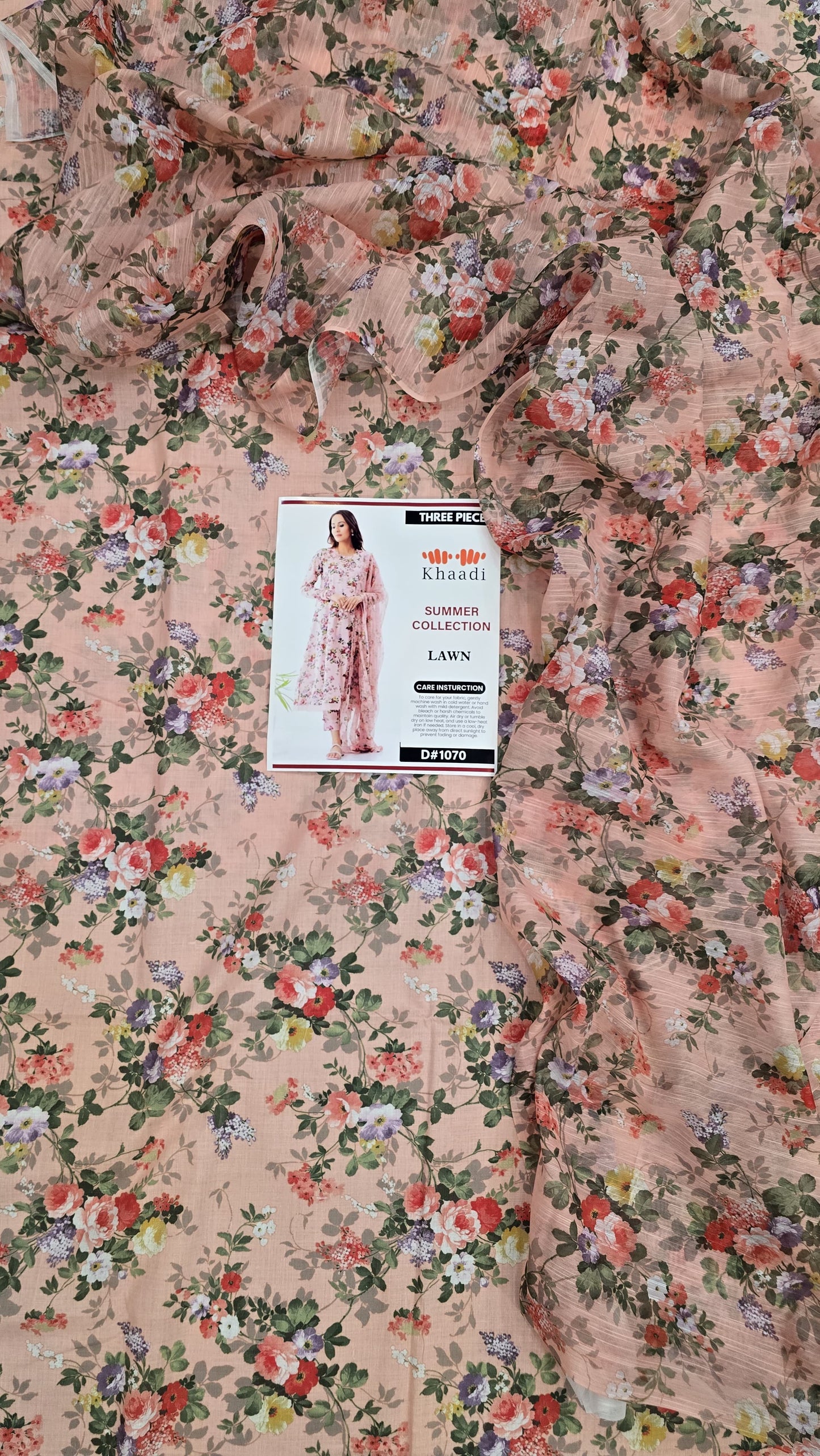 Lawn 3 Piece Printed Dress - 341