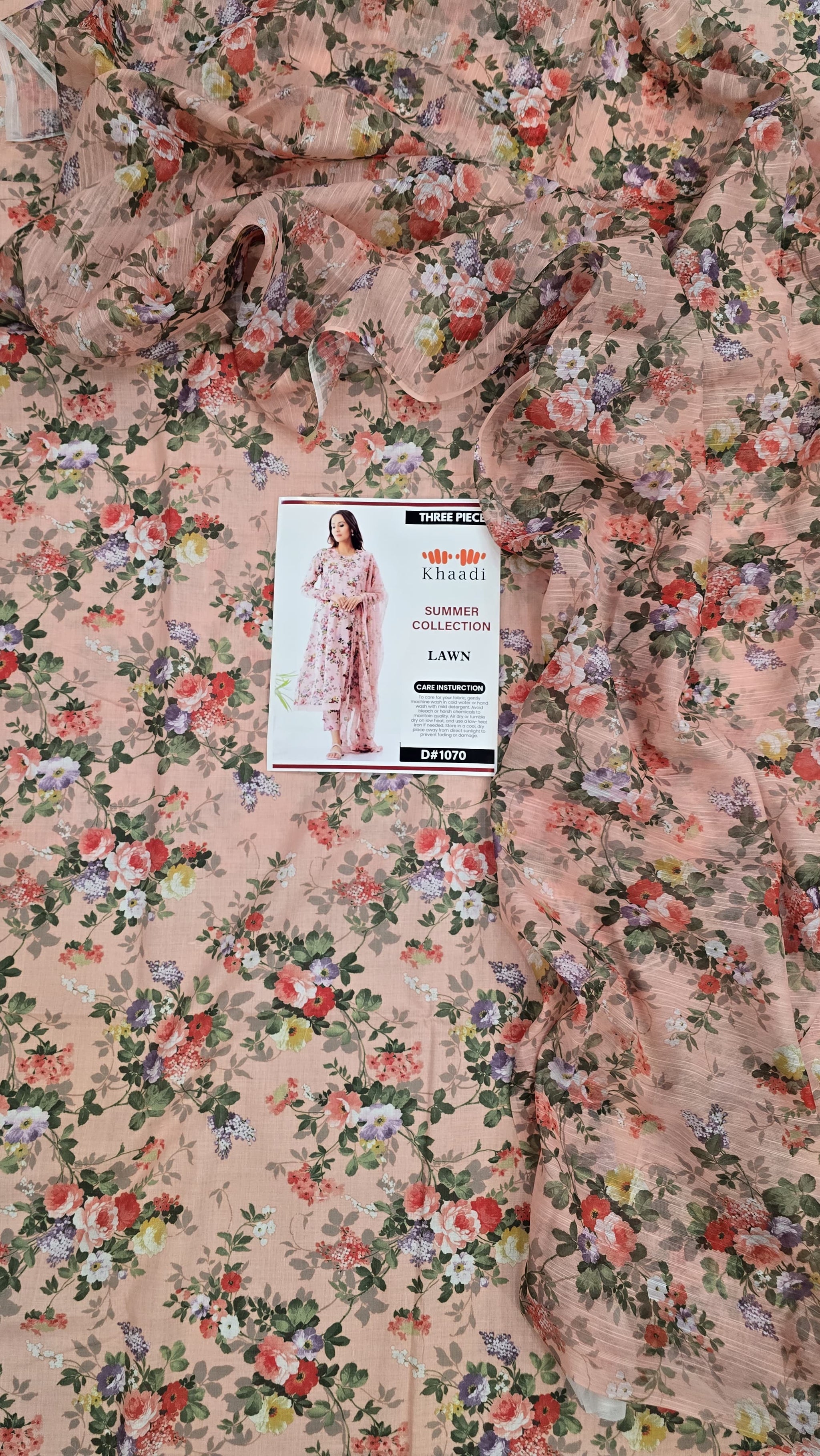 Lawn 3 Piece Printed Dress - 341