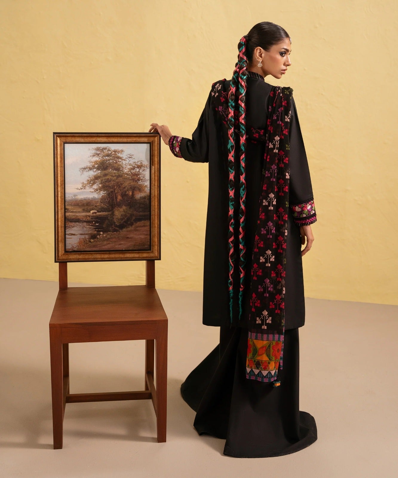 Dhanak 3 Piece Embroidered Dress - 408