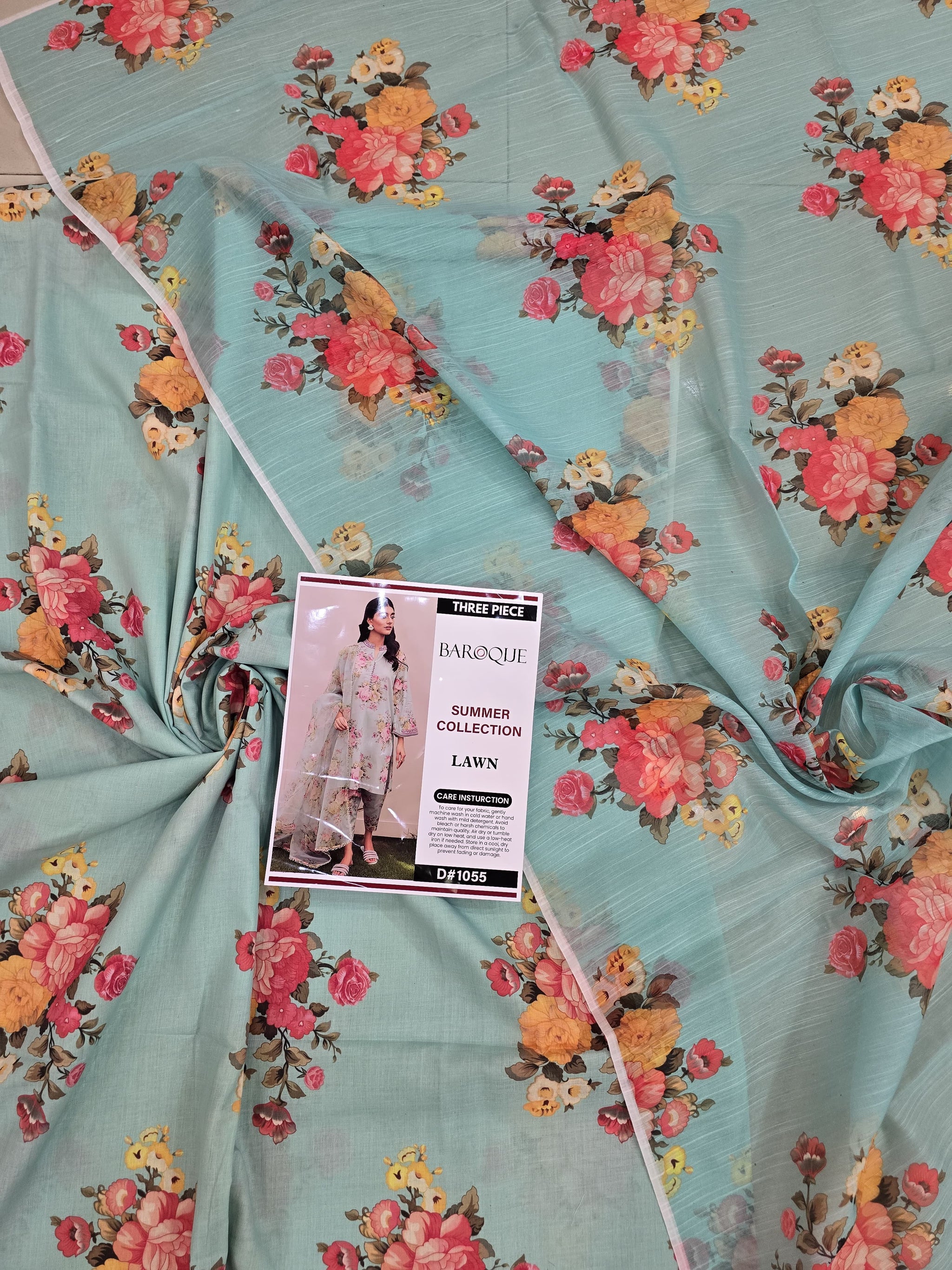 Lawn 3 Piece Printed Dress - 336