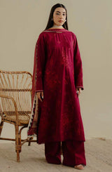 Dhanak 3 Piece Embroidered Dress - 419