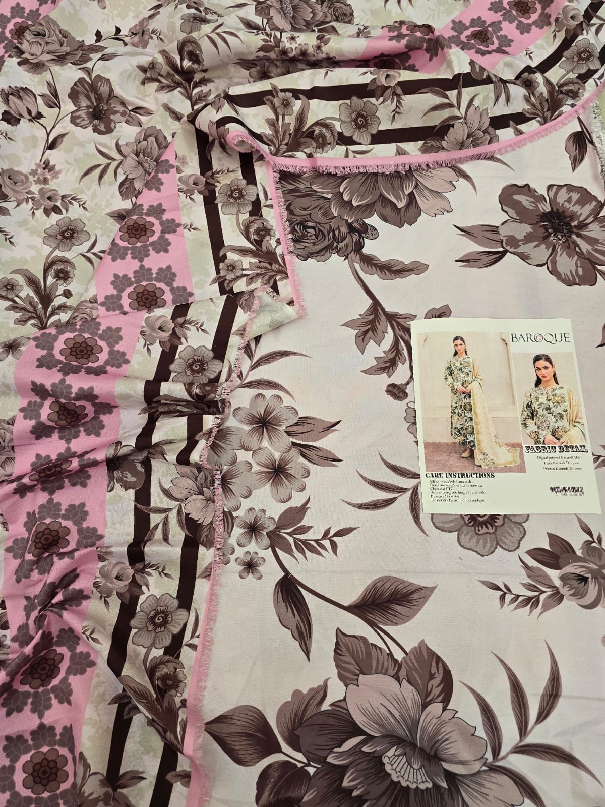 Karandi 3 Piece Printed Dress - 330