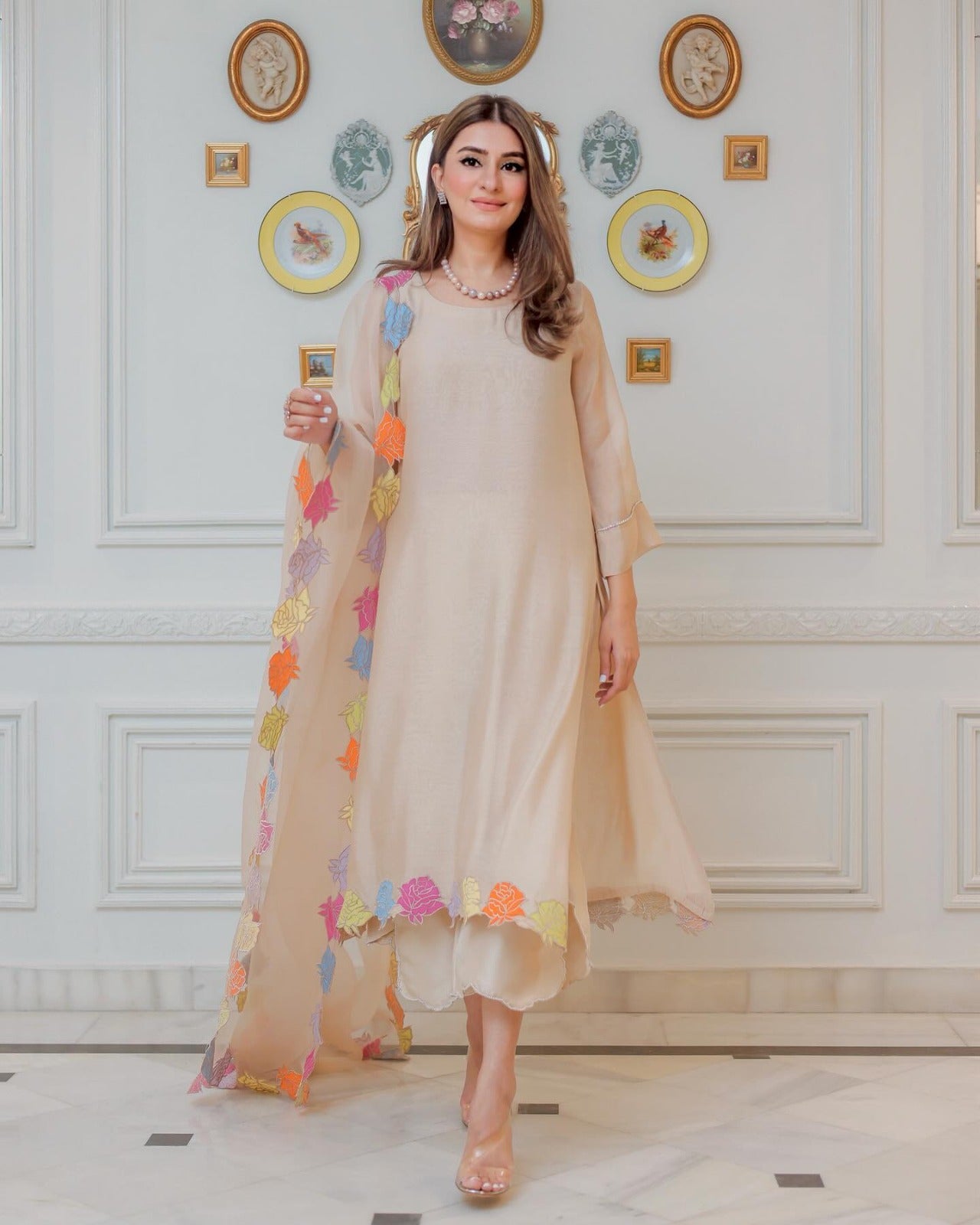 Lawn 3 Piece Embroidered Dress - 321