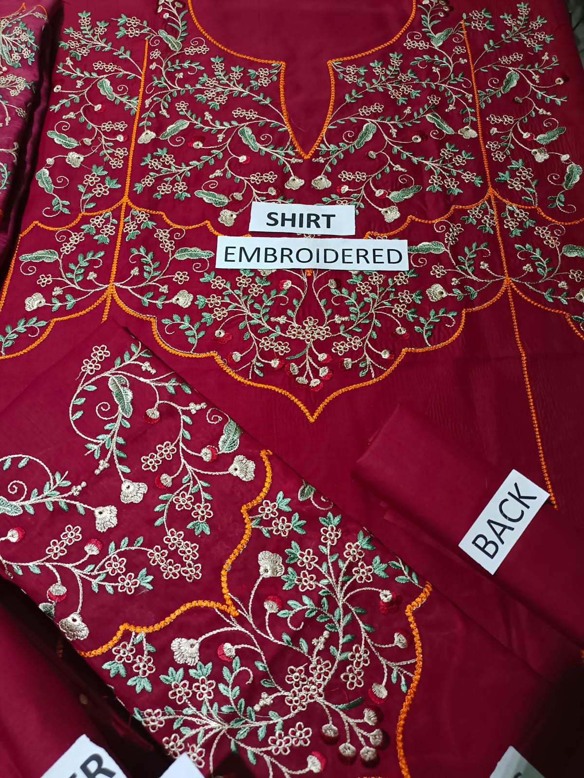 Lawn 3 Piece Embroidered Dress - 373