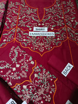 Lawn 3 Piece Embroidered Dress - 373