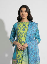Karandi 3 Piece Printed Dress - 397