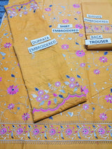 Lawn 3 Piece Embroidered Dress - 349