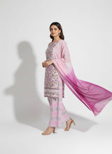 Karandi 3 Piece Printed Dress - 396