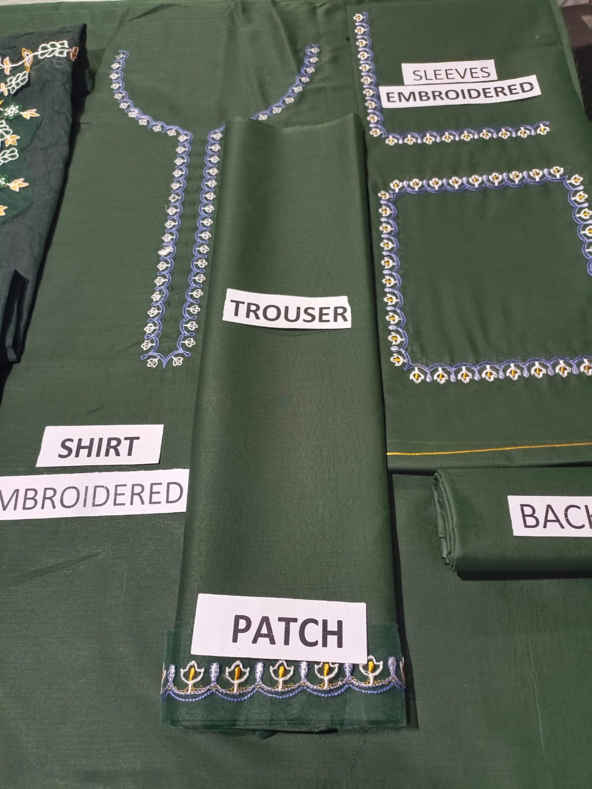 Lawn 3 Piece Embroidered Dress -366