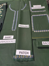 Lawn 3 Piece Embroidered Dress -366
