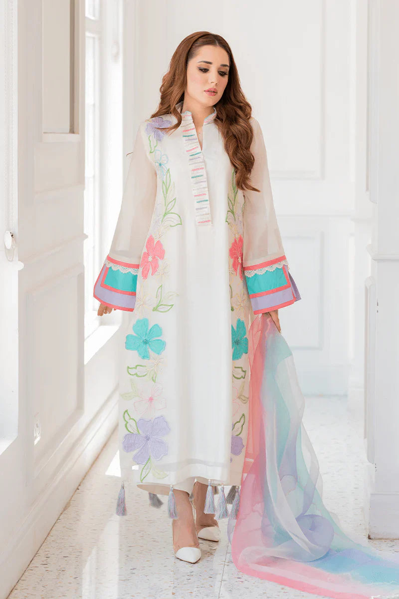Khaddar 3 Piece Embroidered Dress -380