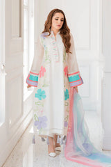 Khaddar 3 Piece Embroidered Dress -380