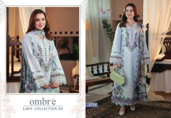 Qalamkar Luxury Dhanak Suit with Pashmina Shawl – Winter 2025 Hot Collection - Image 5