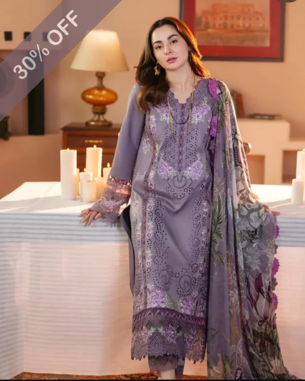 Zara Shahjahan Premium Dhanak Suit – Winter Luxury Collection 2025 - Image 4