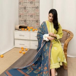 Asim Jofa Luxury 3-Piece Lawn Suit – 2025 Summer Collection