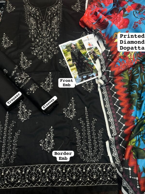 Maria B Luxury Dhanak Suit with Pashmina Shawl – Winter 2025 Hot Collection - Image 2