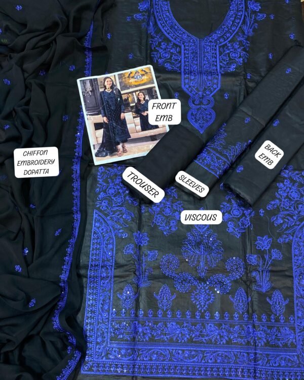 Asim Jofa Luxury 3-Piece Viscose Suit – Winter 2025 Hot Collection - Image 5