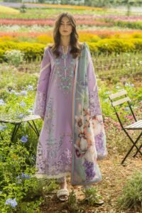 Mushq Luxury Dhanak 3-Piece Suit with Pashmina Shawl – Winter 2025 Collection