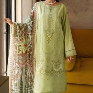 Mushq Luxury Dhanak 3-Piece Suit with Pashmina Shawl – Winter 2025 Hot Collection