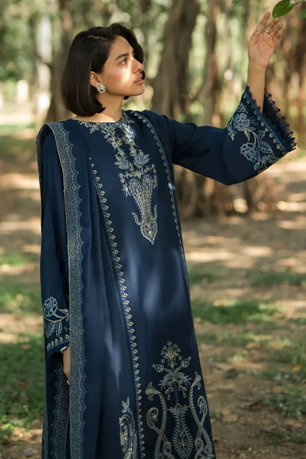 ❄️ Sapphire Winter 2K24 – Dhanak Heavy Embroidered Edition 💎 - Image 3