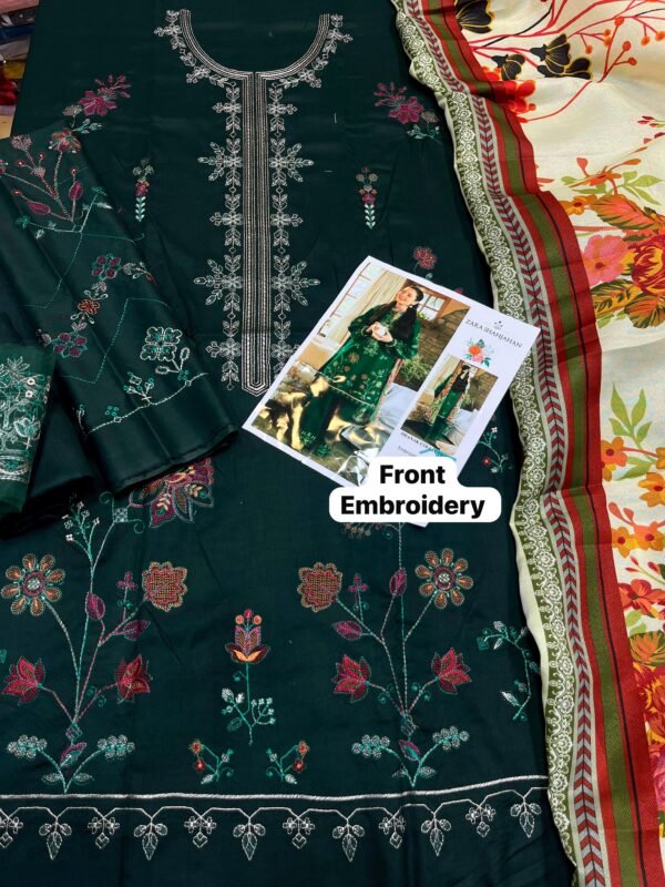 Zara Shahjahan Winter 2025 – Premium Dhanak Suit - Image 5